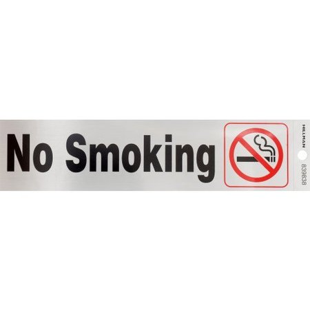 HILLMAN 2X8 Blk No Smoking Sign 839838